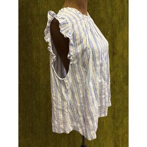 Isabella Sinclair Ruffle Cotton Minimalist Lightweight European Summer Tank